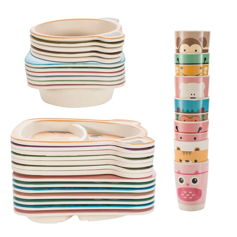 Kindergeschirr - Praktisches Kindergeschirr-Set - Panda