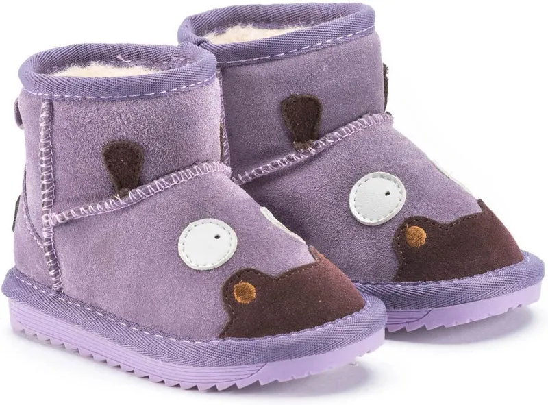 Snugs Kinder Lammfellstiefel – Warme Winterstiefel aus Rauleder
