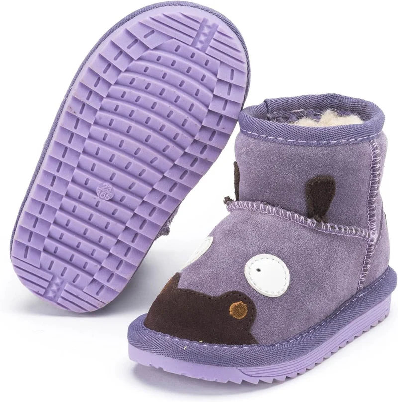 Snugs Kinder Lammfellstiefel – Warme Winterstiefel aus Rauleder