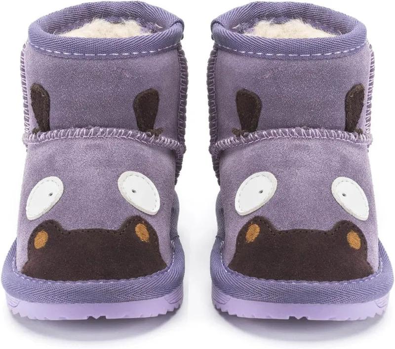 Snugs Kinder Lammfellstiefel – Warme Winterstiefel aus Rauleder