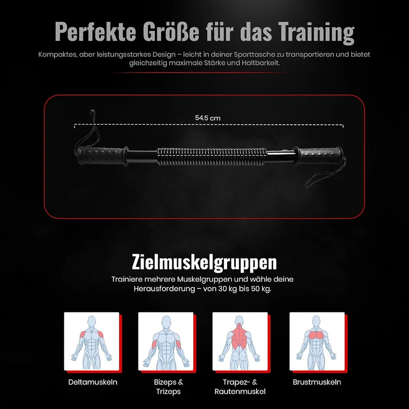 Königsfeder-Biegehantel – Effektiver Armtrainer für Krafttraining