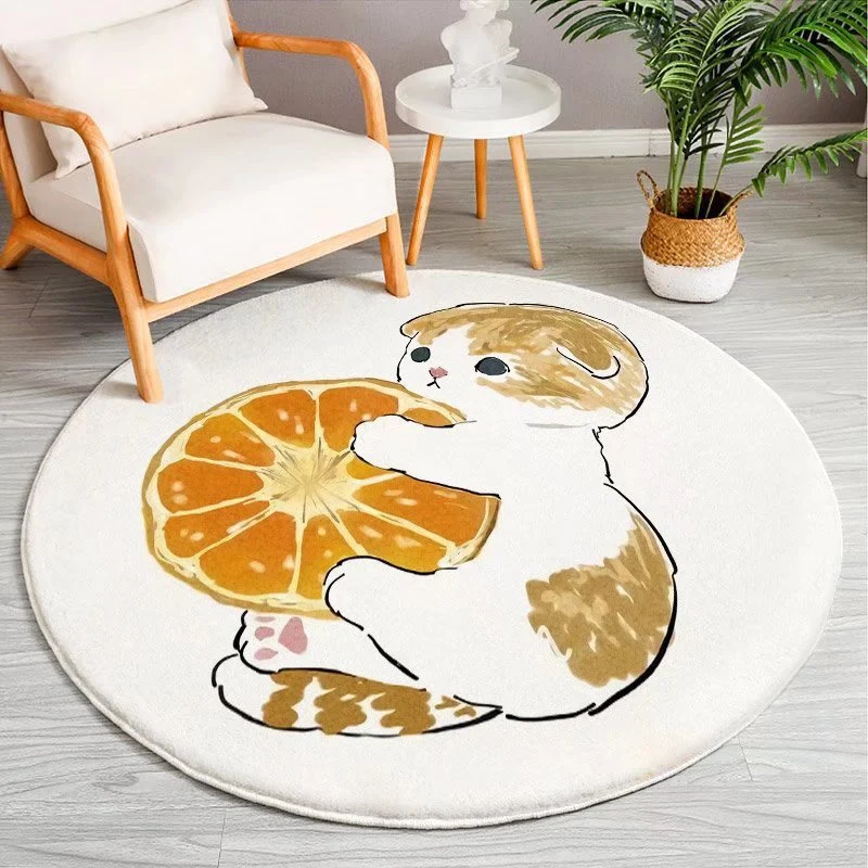Cartoon-Themed Round Area Rug Stornfield