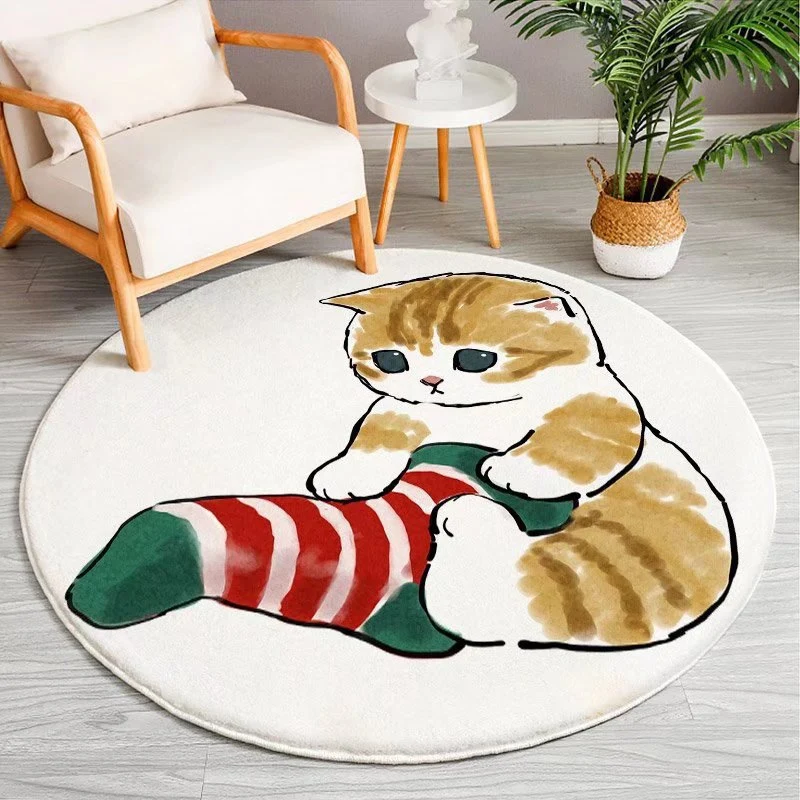 Cartoon-Themed Round Area Rug Stornfield