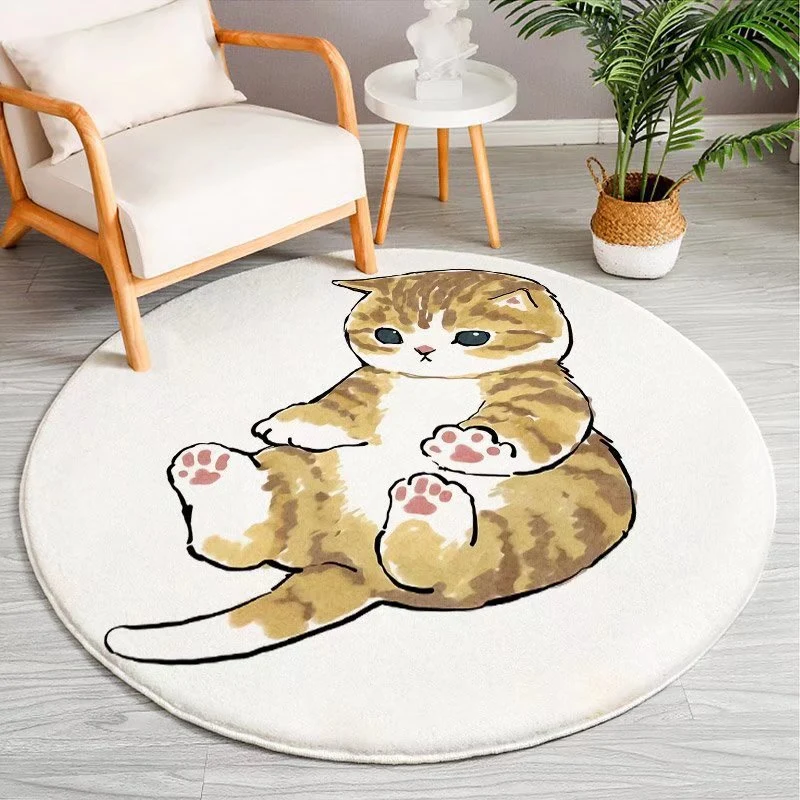 Cartoon-Themed Round Area Rug Stornfield