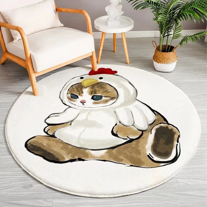 Cartoon-Themed Round Area Rug Stornfield