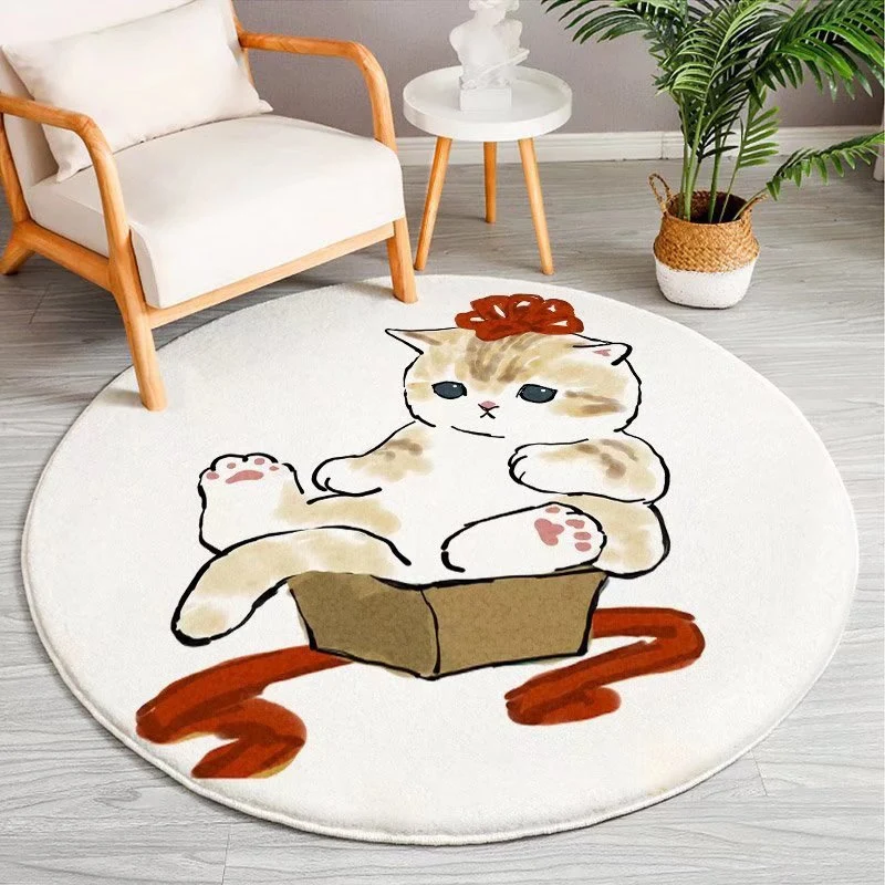 Cartoon-Themed Round Area Rug Stornfield