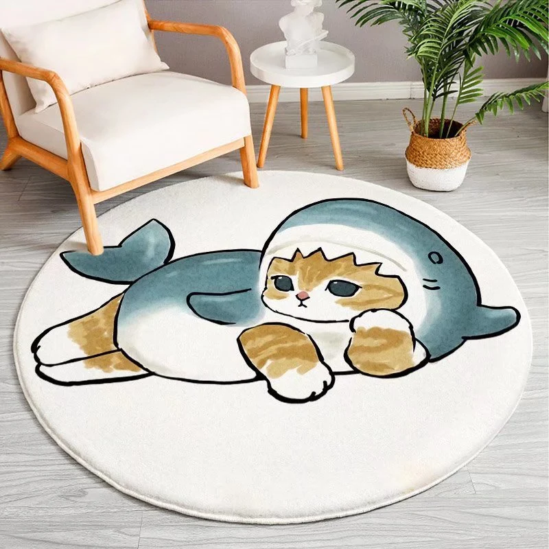 Cartoon-Themed Round Area Rug Stornfield