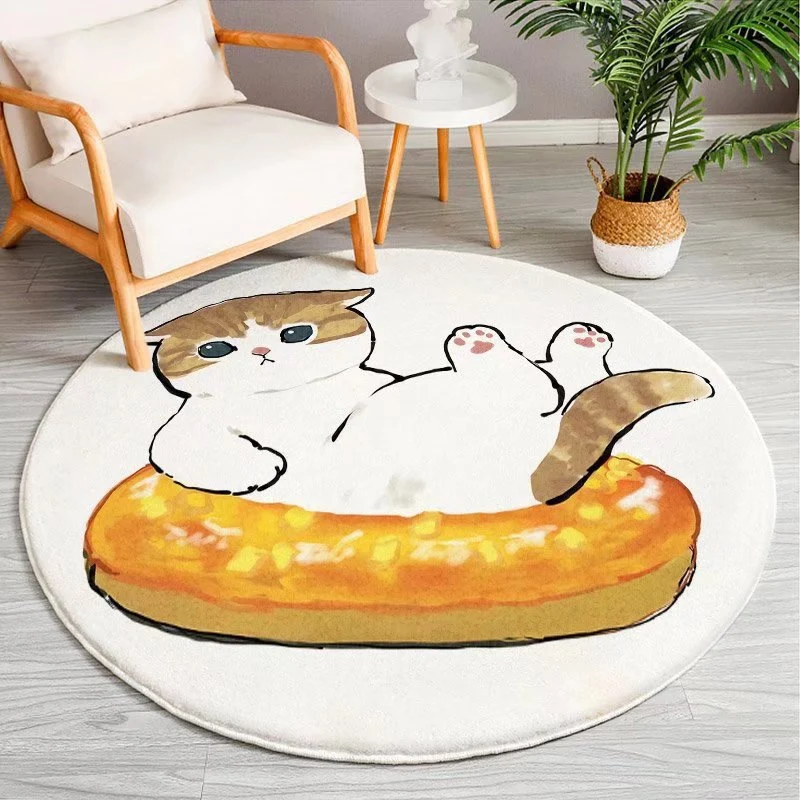 Cartoon-Themed Round Area Rug Stornfield