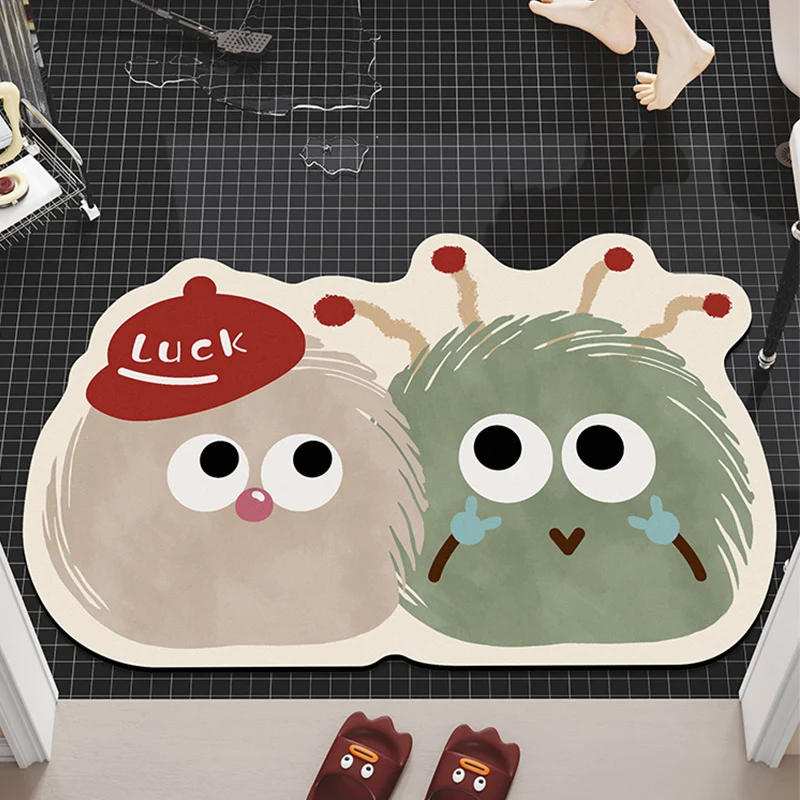 Cartoon-Themed Plush Bath Mat Stornfield