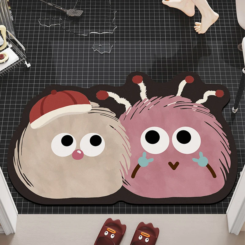 Cartoon-Themed Plush Bath Mat Stornfield
