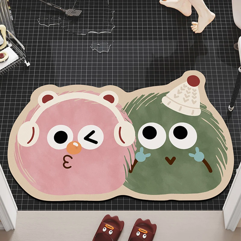 Cartoon-Themed Plush Bath Mat Stornfield