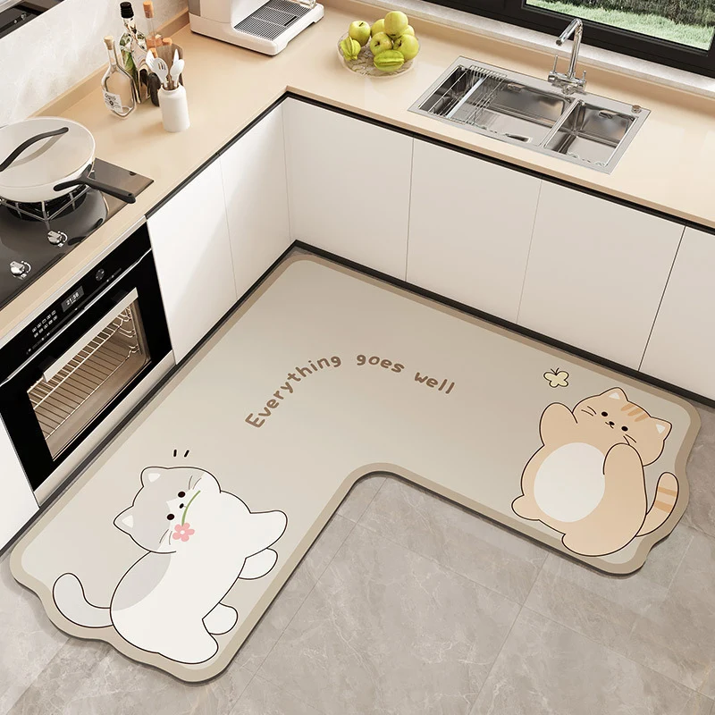 Cartoon-Themed Kitchen Mat Stornfield