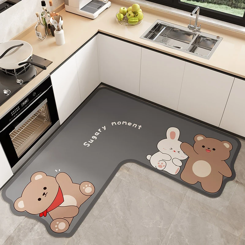 Cartoon-Themed Kitchen Mat Stornfield