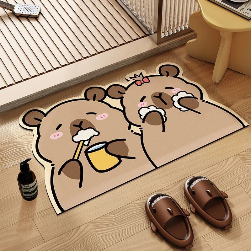 Cartoon-Themed Indoor Bath Mat Stornfield