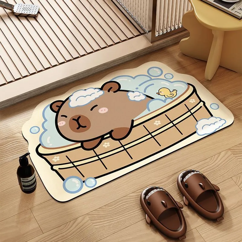 Cartoon-Themed Indoor Bath Mat Stornfield