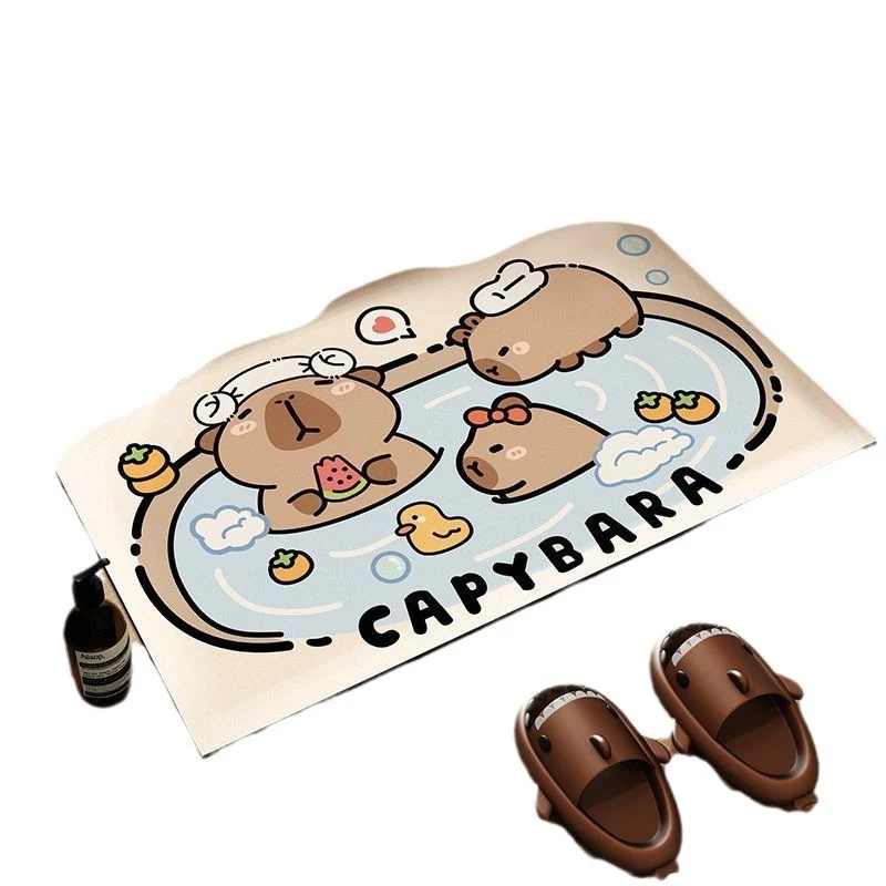 Cartoon-Themed Indoor Bath Mat Stornfield