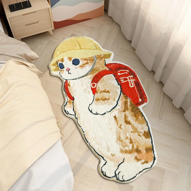 Cartoon Cat-Shaped Area Rug Stornfield