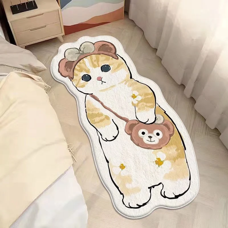 Cartoon Cat-Shaped Area Rug Stornfield