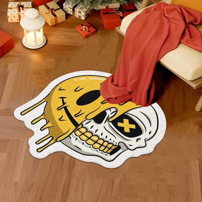 Artistic Skull-Themed Area Rug Stornfield