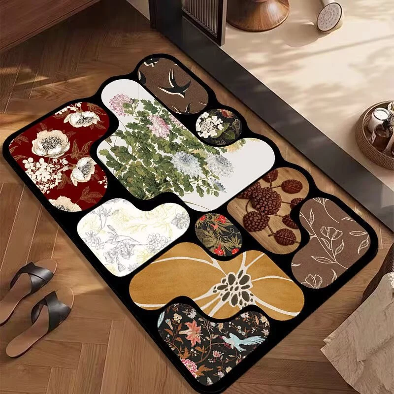 Artistic Floral Patterned Area Rug Stornfield