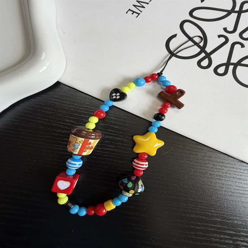 Bunte Perlen Anhänger Brille Lanyard Karnz 1790135101