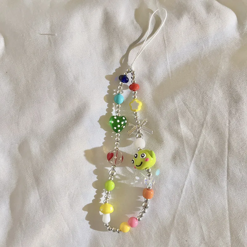 Bunte Perlen Charm Brillenhalter Karnz