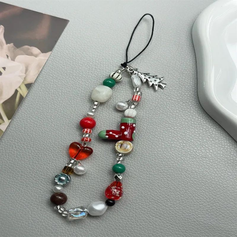 Weihnachtlich Bead Charme Handy Lanyard Karnz
