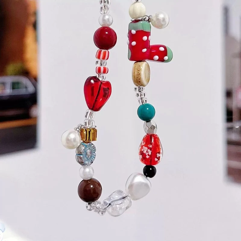 Weihnachtlich Bead Charme Handy Lanyard Karnz