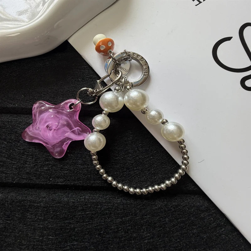 Chic Perlen Schlüsselanhänger Halter Karnz