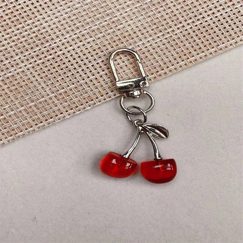 Kirschenförmiger Charm Schlüsselanhänger Karnz