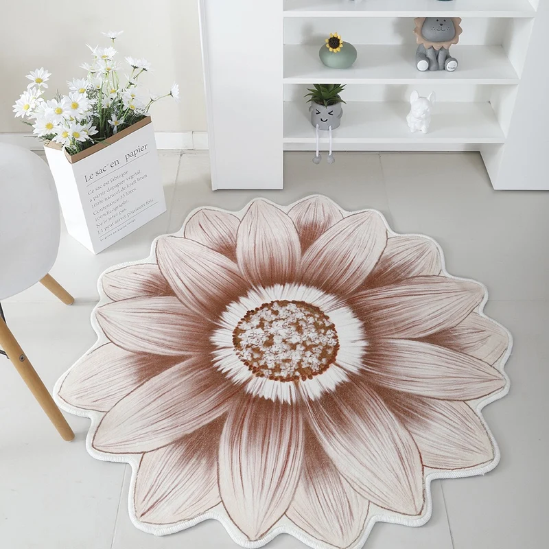 Floral Print Round Area Rug Stornfield