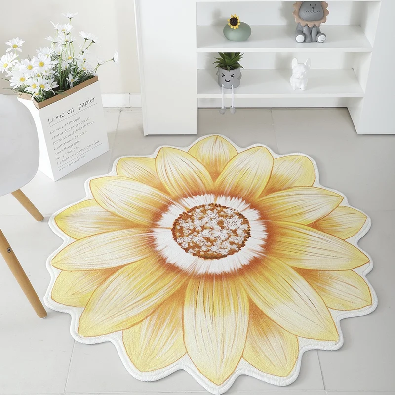 Floral Print Round Area Rug Stornfield