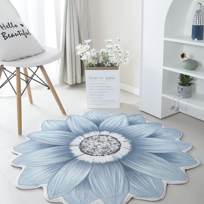 Floral Print Round Area Rug Stornfield