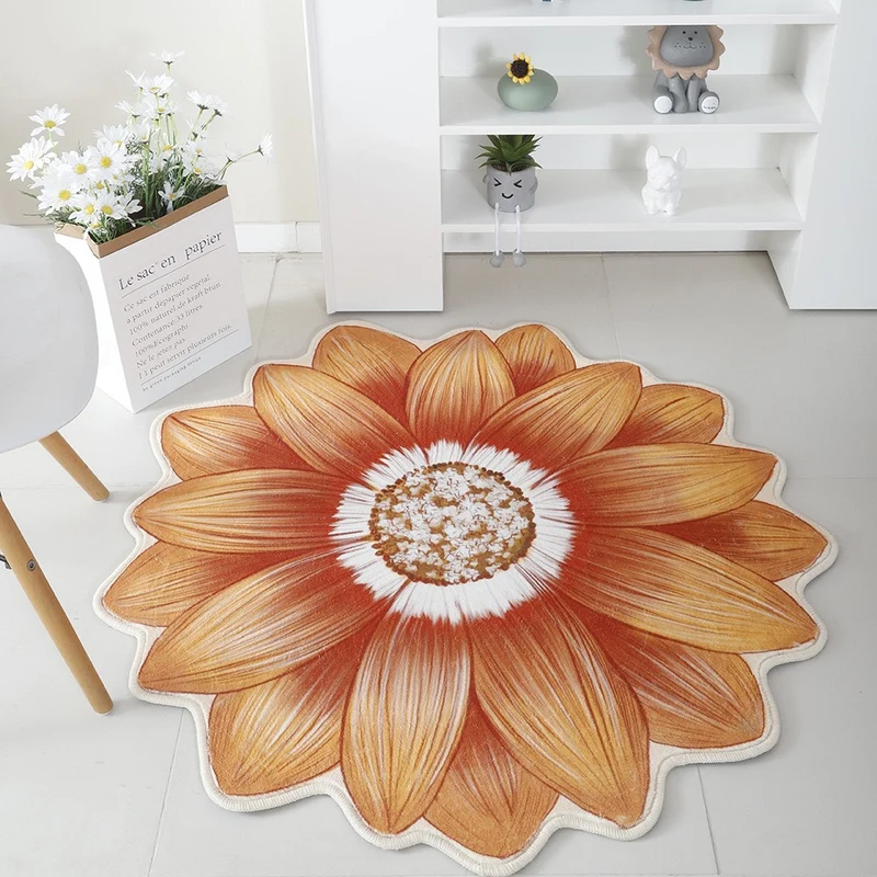 Floral Print Round Area Rug Stornfield