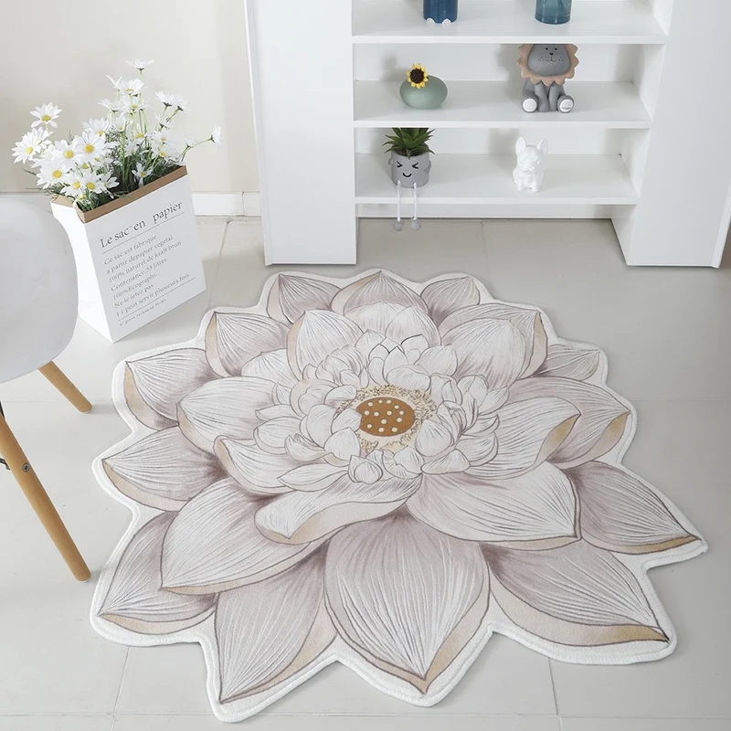 Floral Print Round Area Rug Stornfield