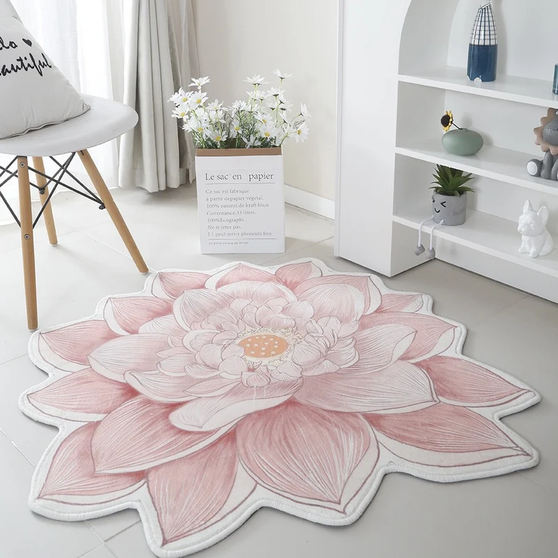 Floral Print Round Area Rug Stornfield