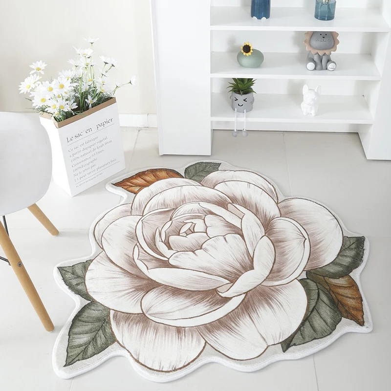Floral Print Round Area Rug Stornfield