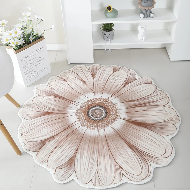 Floral Print Round Area Rug Stornfield