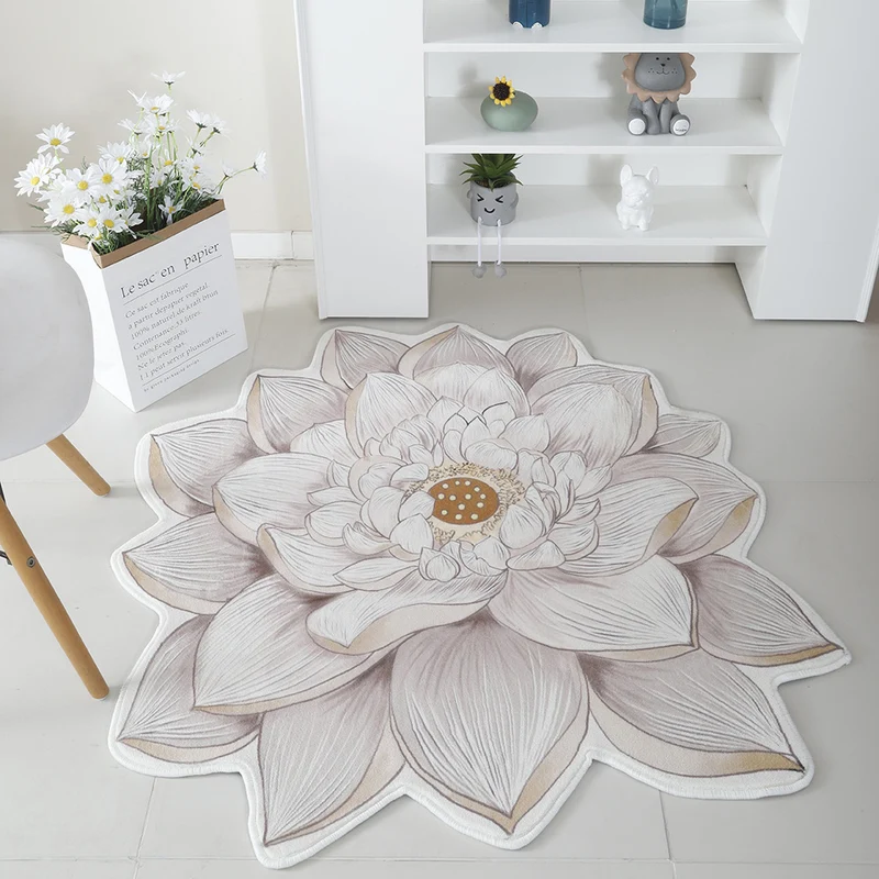 Floral Print Round Area Rug Stornfield