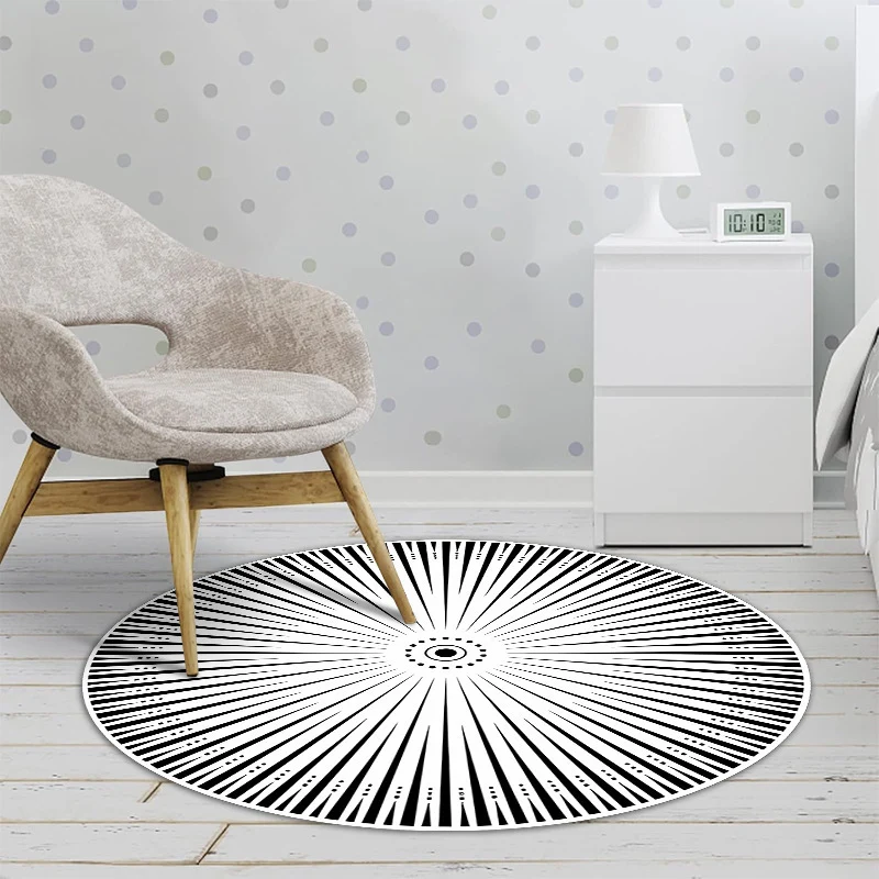Floral Patterned Round Area Rug Stornfield