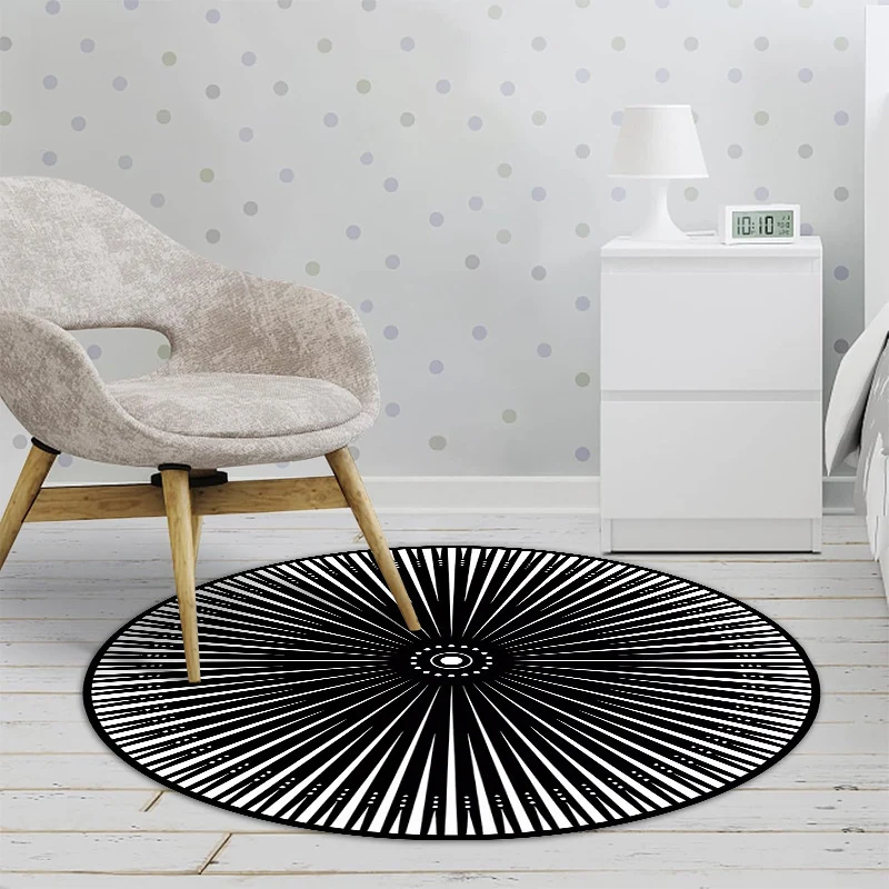 Floral Patterned Round Area Rug Stornfield