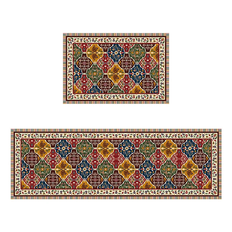 Floral Patterned Kitchen Runner Mat Stornfield