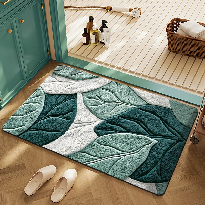 Floral Pattern Bath Mat Stornfield