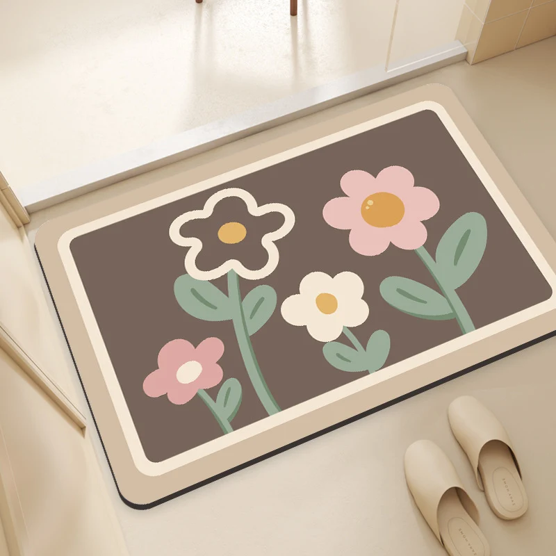 Floral-Designed Comfort Mat Stornfield