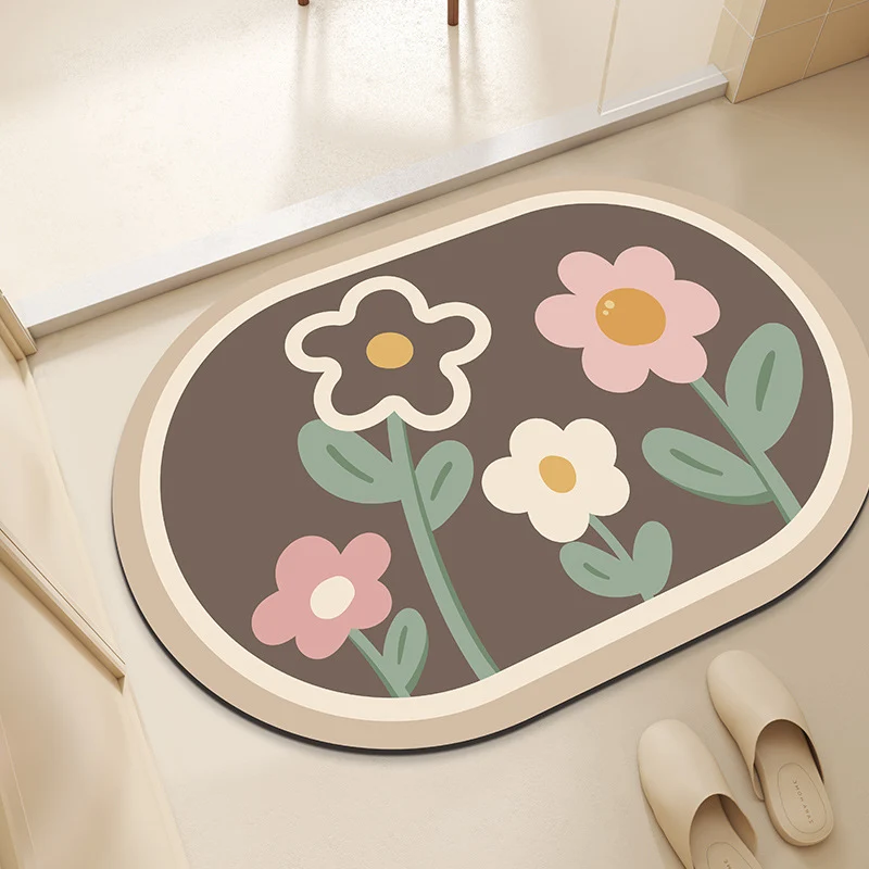 Floral-Designed Comfort Mat Stornfield