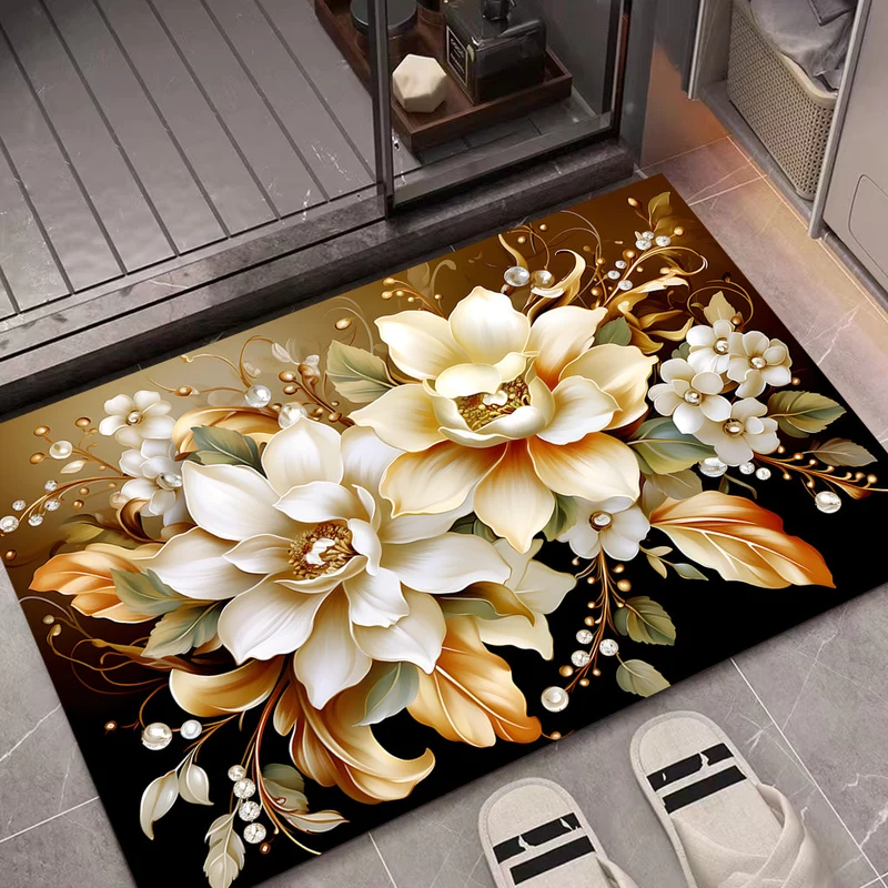 Floral Decorative Door Mat Stornfield