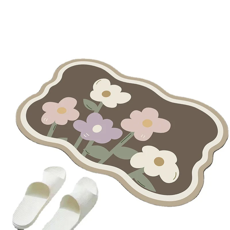 Floral Decorative Bath Mat Stornfield