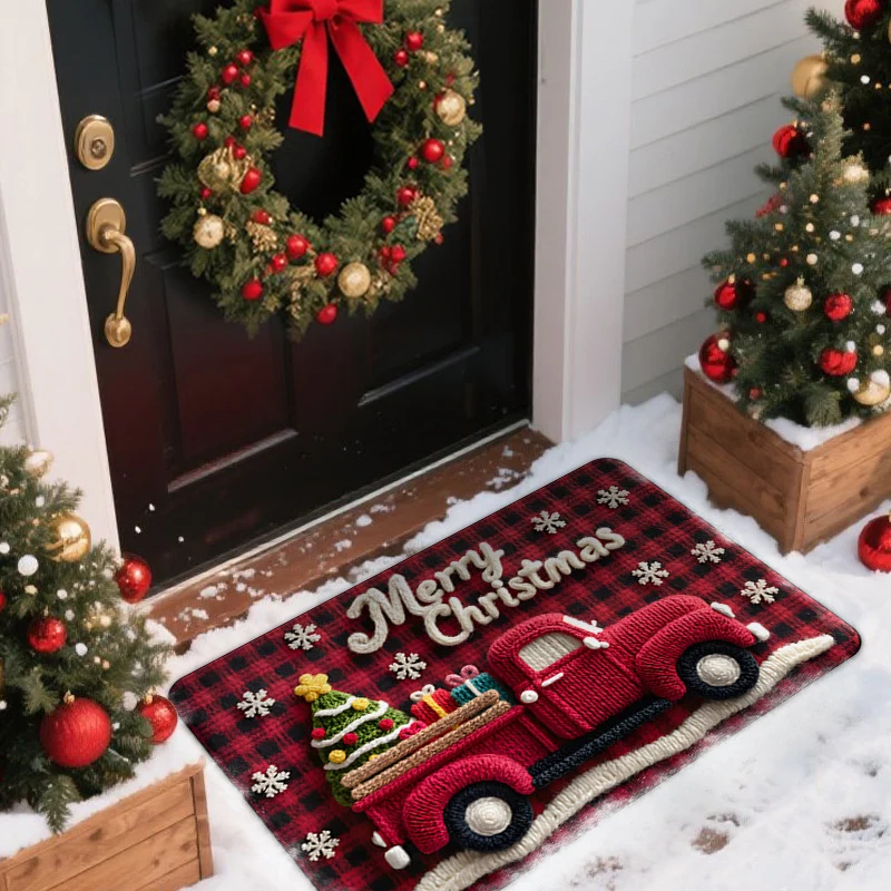 Festive Indoor Outdoor Welcome Mat Stornfield