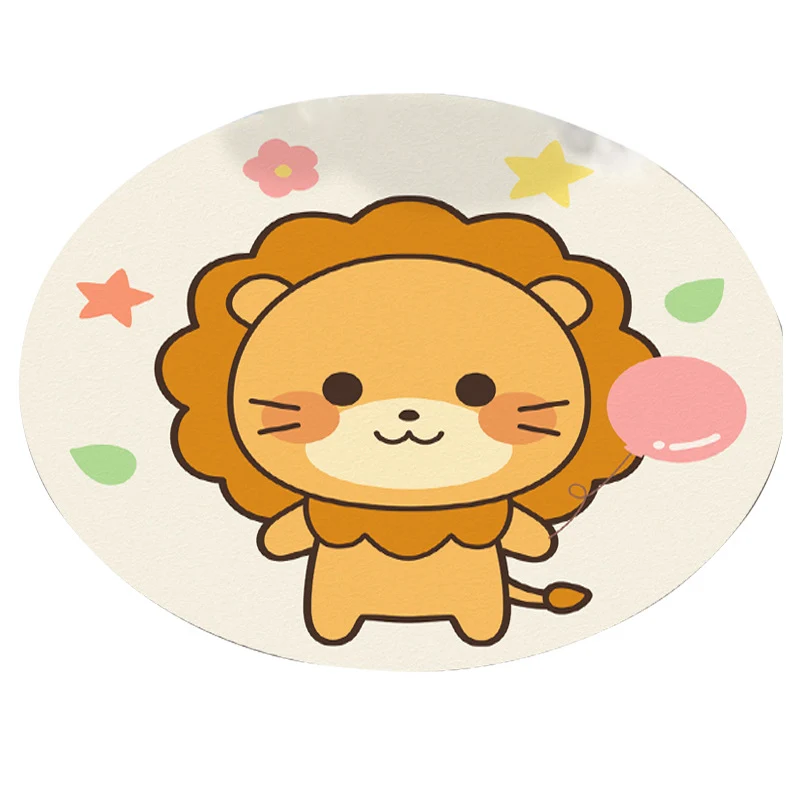 Emoji-Themed Circular Area Rug Stornfield