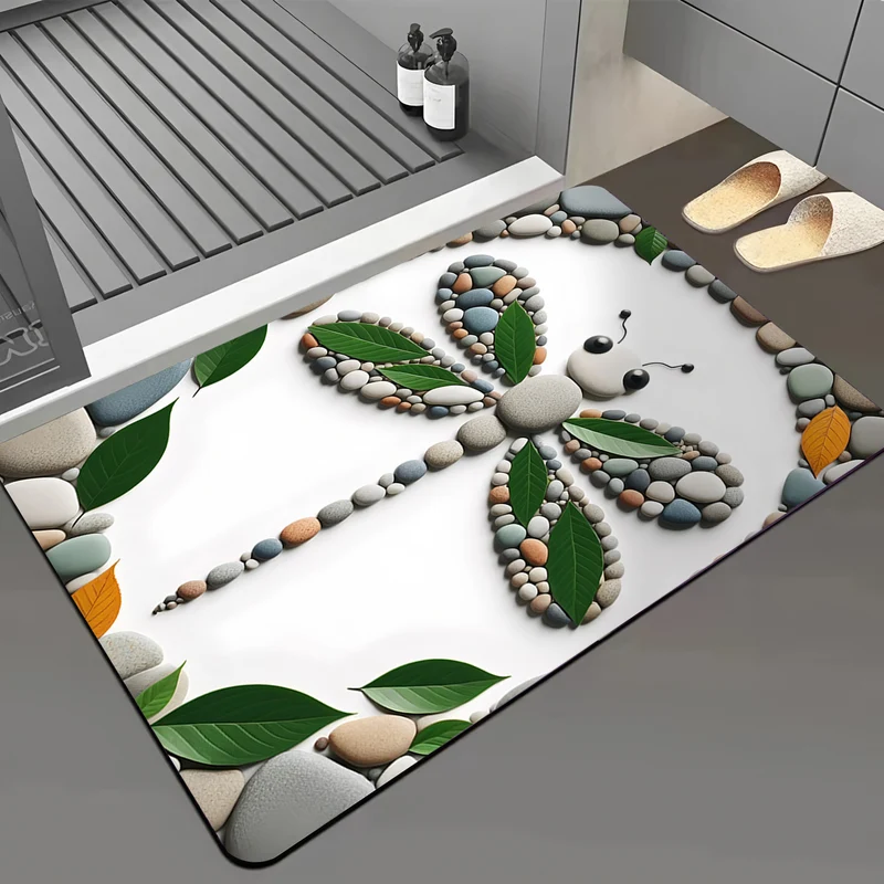 Dragonfly-Themed Bath Mat Stornfield